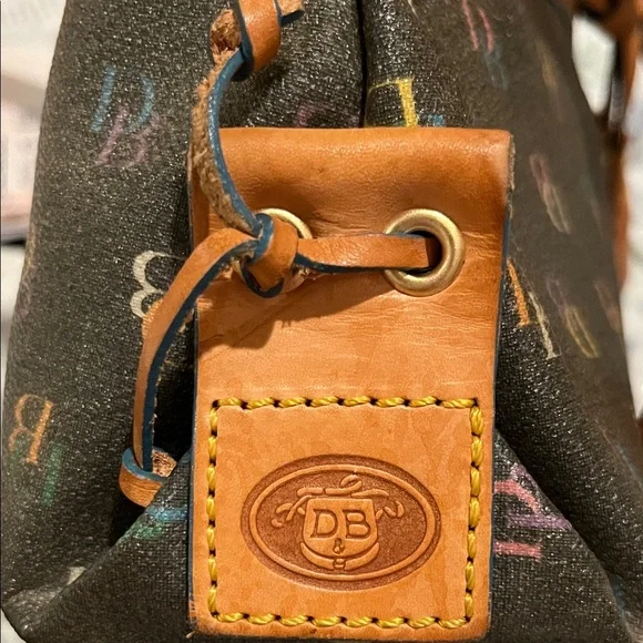 Dooney & Bourke Vintage Brown and Tan Signature Series Collection Shoulder Bag - Picture 13 of 16